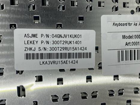 Клавиатура для ноутбука Asus EEE PC (A3A, A3E, A3H, A3L, A3G, A3V, A4, A7, F5R, F5L, M9, Z8, F5SV F5 G2K G2P G2PB G2PC G2S G2SG G2SV X50N X50R X50RL X50Z X50VL X51C X51H X59 X59L) Black, RU - фото 3