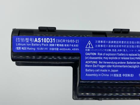 Аккумуляторная батарея для ноутбука Acer AS10D71 Aspire 4250 10.8V Black 4400mAh Orig - фото 3