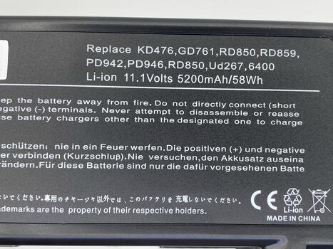 Аккумуляторная батарея для ноутбука Dell GD761 Inspiron 6400 11.1V Black 5200mAh OEM - фото 3