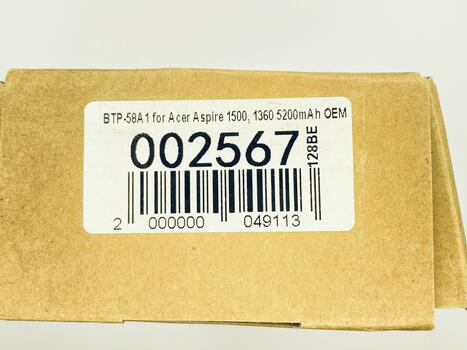 Аккумуляторная батарея для ноутбука Acer BTP-58A1 Aspire 1360 14.8V Black 5200mAh OEM - фото 5