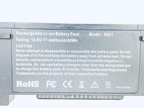 Аккумуляторная батарея для ноутбука Acer BTP-58A1 Aspire 1360 14.8V Black 5200mAh OEM - фото 3