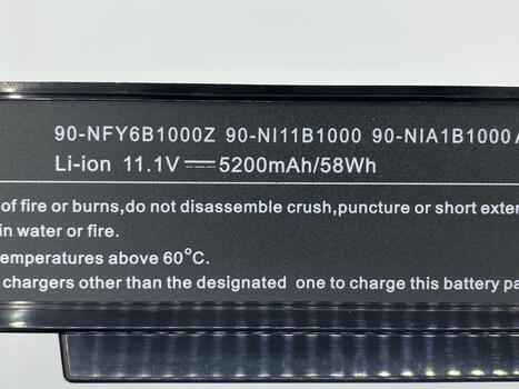 Аккумуляторная батарея для ноутбука Asus 90-NFY6B1000Z A9 11.1V Black 5200mAh OEM - фото 3
