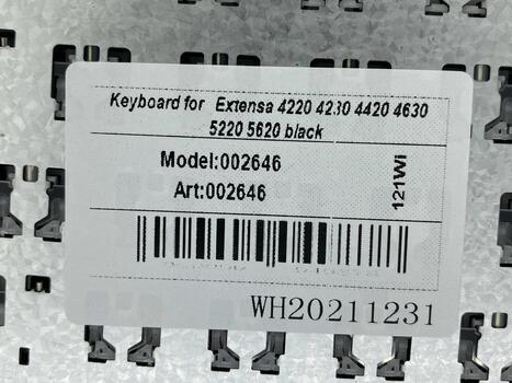 Клавиатура для ноутбука Acer Extensa 4120, 4220, 4230, 4420, 4620, 4620Z, 5120, 5210, 5220, 5420, 5430, 5610, 5620, 5620G Black, RU - фото 5