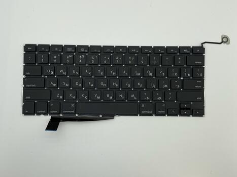 Клавиатура для ноутбука Apple MacBook Pro (A1286) (2011, 2012 года) с подсветкой (Light), Black, (No Frame), без (SD), RU (горизонтальный энтер) - фото 2