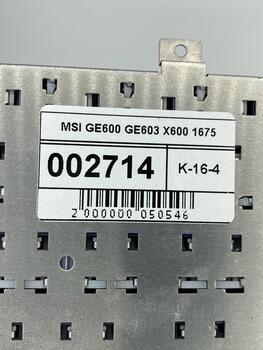 Клавиатура для ноутбука MSI (VR705, GE600, GE603, GT627, GT628, GT640, GT725, GT727, GT729) Black, RU - фото 5