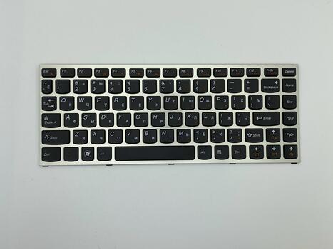 Клавиатура для ноутбука Lenovo IdeaPad (U460) Black, (Silver Frame), RU - фото 2