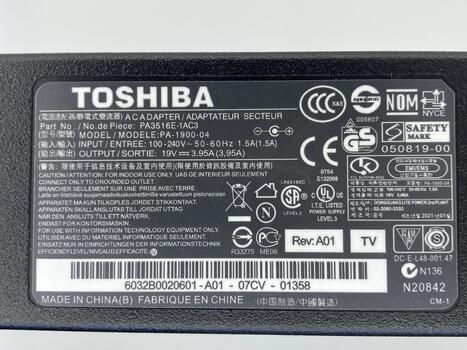 Блок питания для ноутбука Toshiba 75W 19V 3.95A 5.5x2.5mm TA751505525z OEM - фото 6