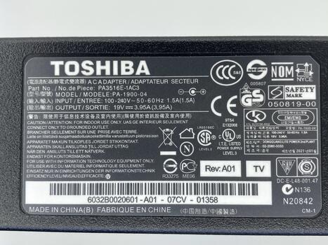 Блок питания для ноутбука Toshiba 75W 19V 3.95A 5.5x2.5mm TA751505525z OEM - фото 3