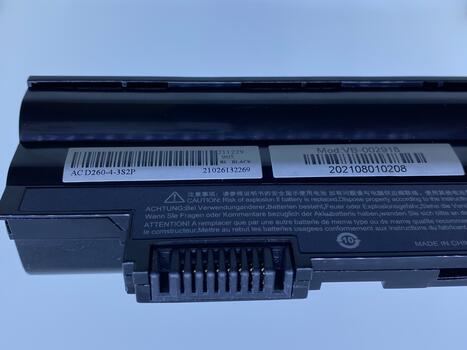 Аккумуляторная батарея для ноутбука Acer AL10A31 Aspire One AOD255, AOD260, D255, D260 11.1V Black 5200mAh OEM - фото 4