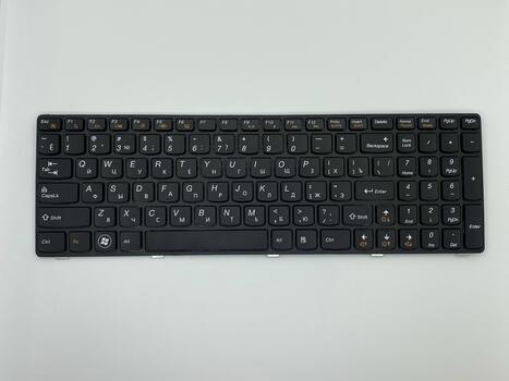 Клавиатура для ноутбука Lenovo IdeaPad (B570, V570, Z570, Z575) Black, (Black Frame), RU - фото 2