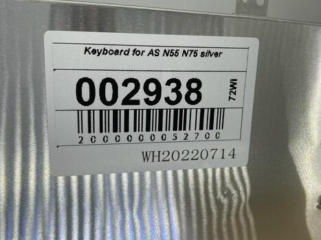 Клавиатура для ноутбука Asus N55, N55S, N55SF, N55SL, N75, N75S,N75SF, N75SL, X5QS, X5QSF, PRO7DS, PRO7DSF, PRO7DSL, X7DS, X7DSF, X7DSL Silverly, RU - фото 5