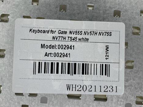 Клавиатура для ноутбука Gateway NV55S, NV57H, NV75S, NV77H  White, (No Frame), RU - фото 5