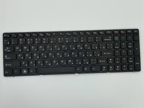 Клавиатура для ноутбука Lenovo IdeaPad (Z560, Z565, G570, G770) Black, (Black Frame), RU - фото 2