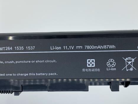 Усиленная аккумуляторная батарея для ноутбука Dell WU946 Studio 1555 11.1V Black 7800mAh OEM - фото 3