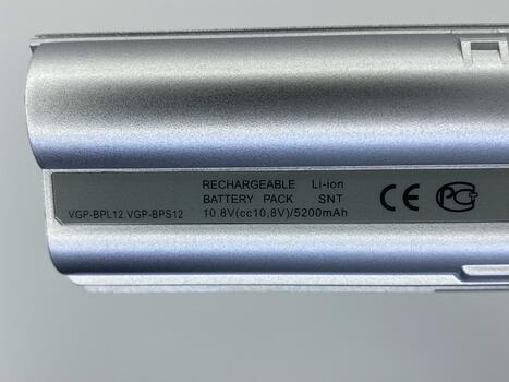 Аккумуляторная батарея для ноутбука Sony VAIO VGP-BPS12 VGN-Z11 11.1V Silver 4400mAh OEM - фото 3