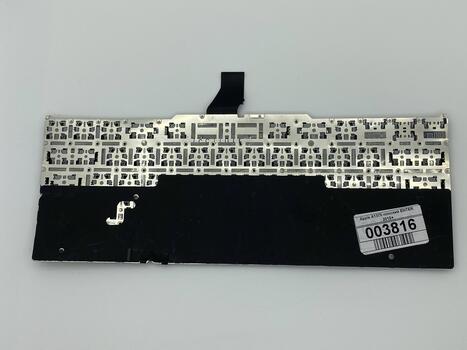 Клавиатура для ноутбука Apple MacBook Air 2010+ A1370 (2010, 2011 года), A1465 (2012, 2013, 2014, 2015 года) Black, (No Frame), RU (горизонтальный энтер)