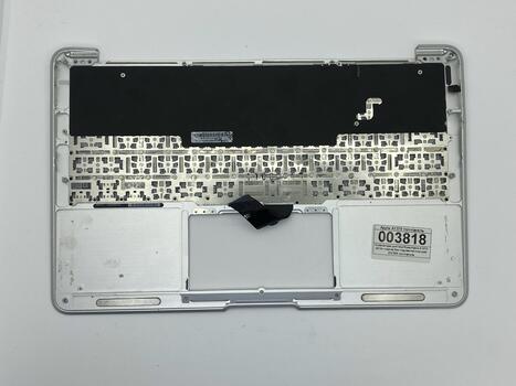 Клавиатура для ноутбука Apple MacBook Air (A1370) 2010+ Black, (Silver TopCase), RU (горизонтальный энтер)