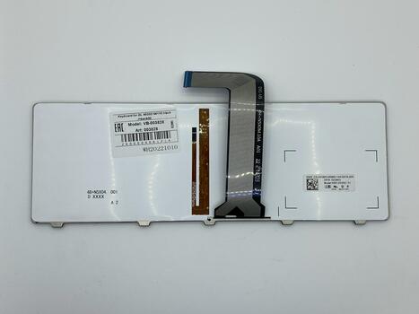 Клавиатура Dell Inspiron (M4040, M4110, M5040, N4050, N4110) Vostro (1540, 3550) с подсветкой (Light), Black, (Black Frame) RU/EN