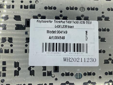 Клавиатура для ноутбука Lenovo ThinkPad (T430, T430I, X230, T530, L430, L530) с указателем (Point Stick) Black, Black Frame, RU - фото 5