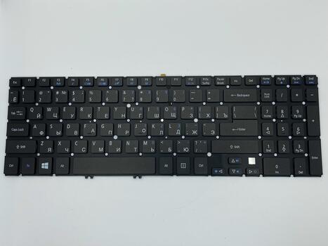 Клавиатура для ноутбука Acer Aspire V5, V5-531, V5-531G, V5-551, V5-551G, V5-571, V5-571G, V5-571P с подсветкой (Light), Black, (No Frame) RU - фото 2