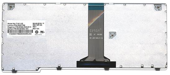 Клавиатура для ноутбука Lenovo IdeaPad S110, S206 White, (White Frame), RU - фото 3