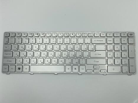 Клавиатура для ноутбука Acer Gateway NV55S, NV57H, NV75S, NV77H  Silver, (No Frame), RU - фото 2