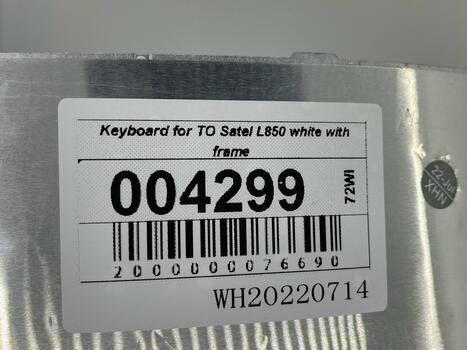 Клавиатура ддля ноутбука Toshiba Satellite (L850, L870) White, (White Frame) RU - фото 3