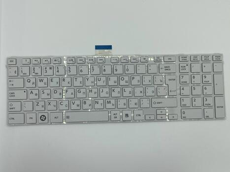 Клавиатура ддля ноутбука Toshiba Satellite (L850, L870) White, (White Frame) RU - фото 5