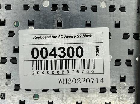 Клавиатура для ноутбука Acer Aspire S3, Aspire One 725 756 AO725 AO756 Black, (No Frame) RU - фото 5