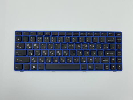Клавиатура для ноутбука Lenovo IdeaPad (Z470, G470Ah, G470GH, Z370) Black, (BlueFrame), RU - фото 2