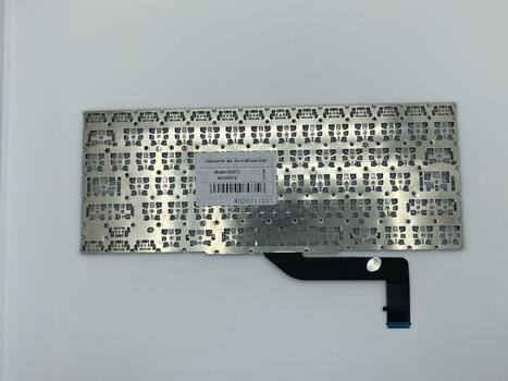 Клавиатура для ноутбука Apple MacBook Pro A1398 (2012, 2013, 2014, 2015 года) с подсветкой (Light) Black, (No Frame), RU (горизонтальный энтер)