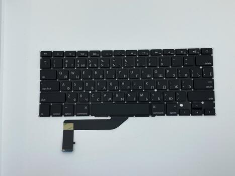 Клавиатура для ноутбука Apple MacBook Pro A1398 (2012, 2013, 2014, 2015 года) с подсветкой (Light) Black, (No Frame), RU (горизонтальный энтер) - фото 2