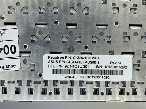 Клавиатура для ноутбука Asus EEE PC (1005HA, 1008HA) Black, (Black Frame) RU - фото 3