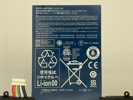 Аккумуляторная батарея для ноутбука Acer AP11D3F Aspire S3-951 11.1V Black 3280mAh Orig - фото 3