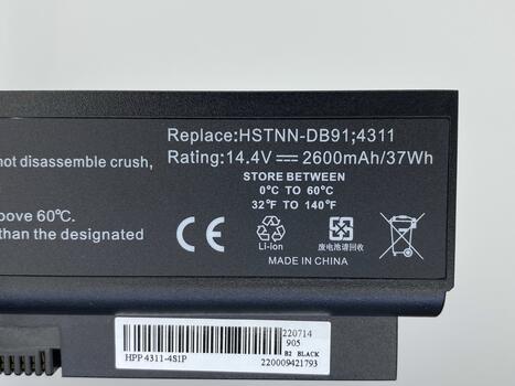 Аккумуляторная батарея для ноутбука HP Compaq HSTNN-DB91 ProBook 4310s 14.4V Black 2600mAh OEM - фото 3