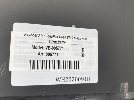 Клавиатура для ноутбука Lenovo IdeaPad U510, Z710 Black, (Silver Frame), RU - фото 5