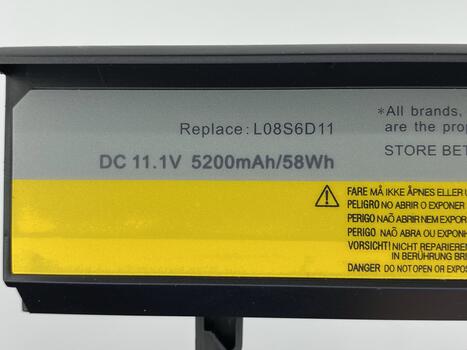 Аккумуляторная батарея для ноутбука Lenovo-IBM L08L6D11 IdeaPad Y330 11.1V Black 5200mAh OEM - фото 3