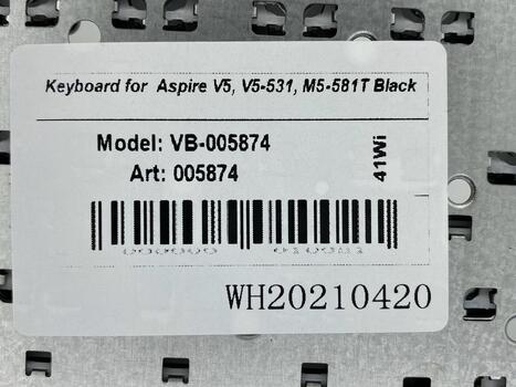 Клавиатура Acer Aspire Timeline M3-581, M5-581, V5-531, V5-551, V5-571 Black RU - фото 5