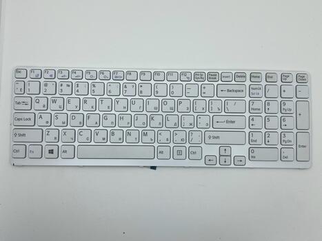 Клавиатура для ноутбука Sony Vaio (SVE17) White, (White Frame) RU - фото 2