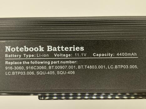 Аккумуляторная батарея для ноутбука Acer TravelMate: 3200, 3201, 3202, 3203, 3204, 3205, C200, C210, C203ETCi, C204Tmi, C213Tmi, C215TMi 11.1V Black 4400mAh OEM - фото 3