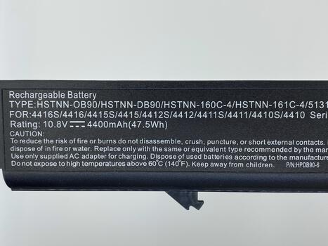 Аккумуляторная батарея для ноутбука HP Compaq HSTNN-DB90 ProBook 4410S 10.8V Black 4400mAh OEM - фото 3