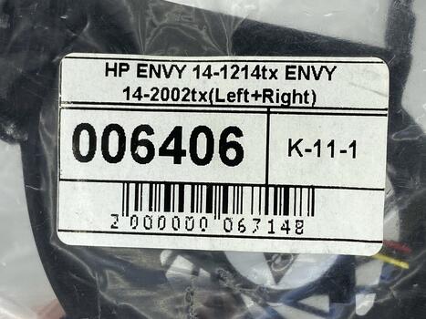 Вентилятор для ноутбука HP Envy 14 HP ENVY, 14-1214tx, HP ENVY 14-2002tx, 5V 0.35A 3-pin Brushless (правый + левый) - фото 5