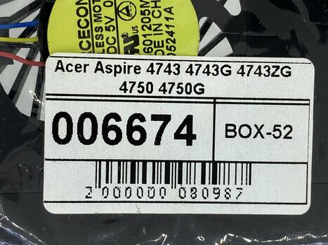 Вентилятор для ноутбука Acer Aspire 4743 4743G 4743ZG 4750 4750G 4755 4755G 5V 0.25A 4-pin SUNON - фото 5