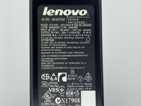Блок питания для ноутбука Lenovo 90W 20V 4.5A 5.5 x 2.5mm CPA-A090 OEM - фото 3