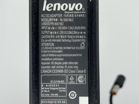 Блок питания для ноутбука Lenovo 65W 20V 3.25A 5.5 x 2.5mm CPA-A065 OEM - фото 3