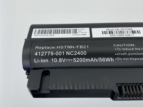 Аккумуляторная батарея для ноутбука HP Compaq EH768AA EliteBook 2530p 11.1V Black 5200mAh OEM - фото 3