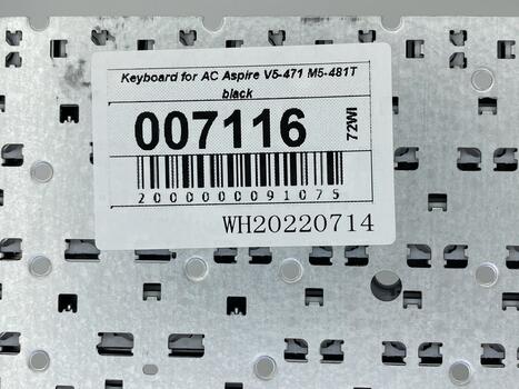 Клавиатура для ноутбука Acer Aspire V5-431, V5-431G, V5-431P, V5-431PG, V5-471, V5-471G, V5-471P Black, (No Frame) RU - фото 5