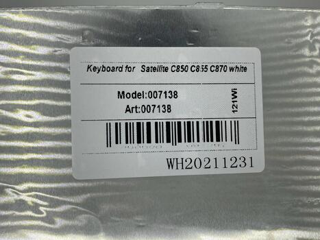 Клавиатура Toshiba Satellite (C850, C850D, C855, C855D, L850, L850D, L855, L855D, C870) White, RU - фото 5