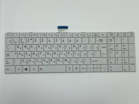 Клавиатура Toshiba Satellite (C850, C850D, C855, C855D, L850, L850D, L855, L855D, C870) White, RU - фото 2
