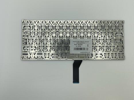 Клавиатура для ноутбука Apple MacBook Air 2011+ (A1369) с подсветкой (Light), Black, (No Frame), RU (вертикальный энтер)